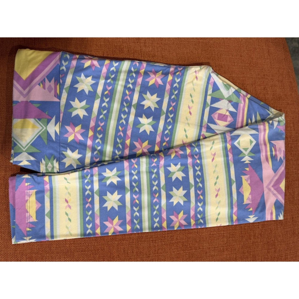 LuLaRoe Leggings Womens Tall & Curvy Blue Purple Geometric Star NWT TC